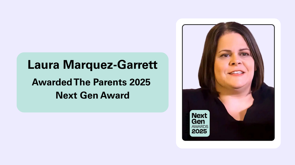Laura Marquez-Garrett awarded the parents 2025 next gen award